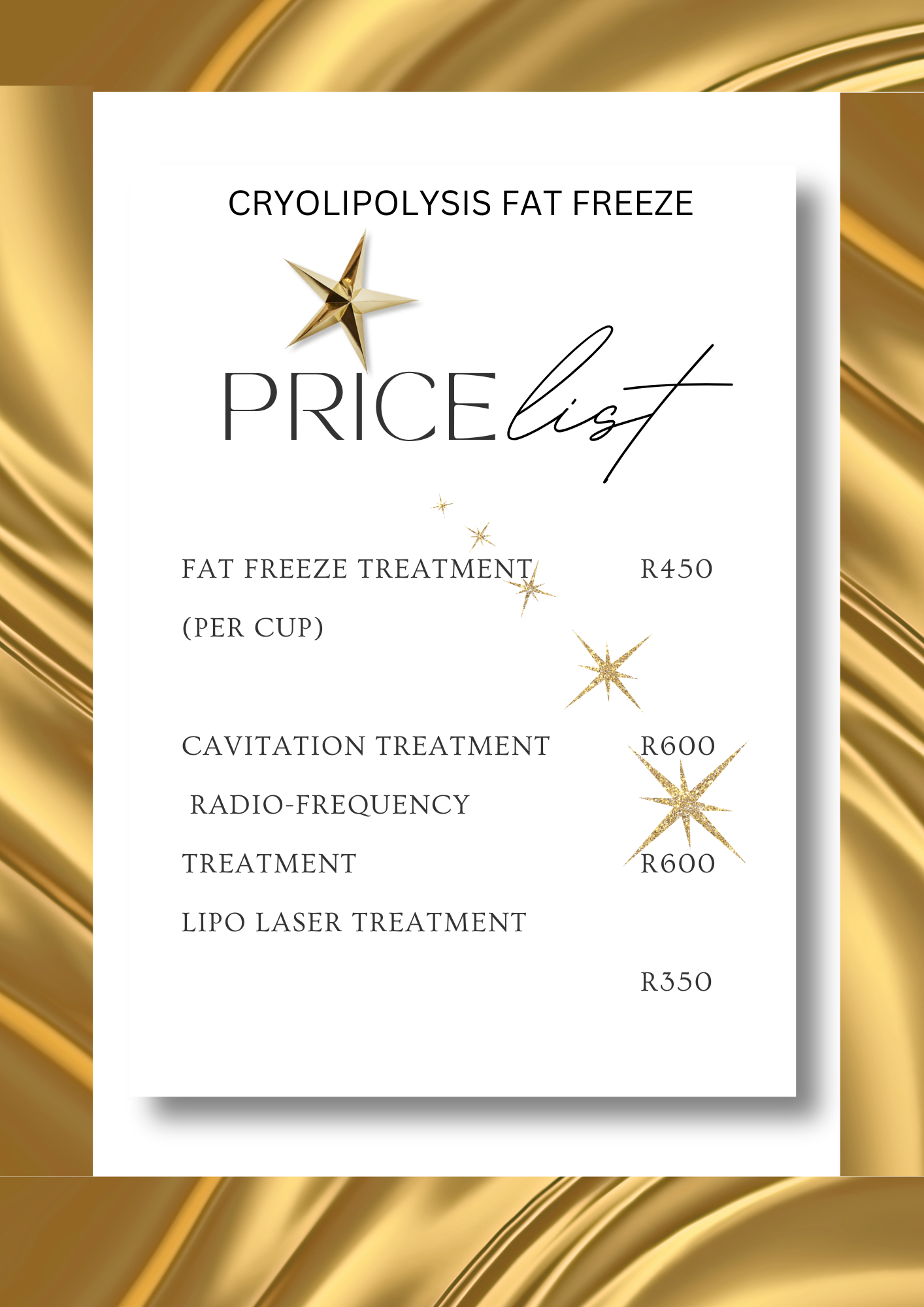 Aesthetic Spa & Massage Price List A4 Document-2